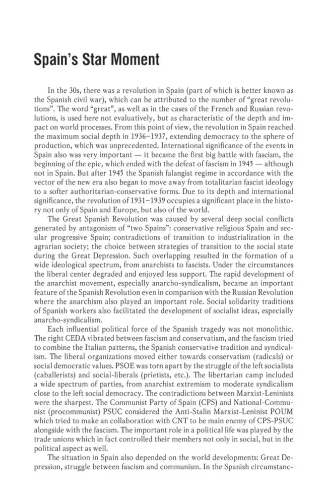 The Great Spanish Revolution 1931-1939