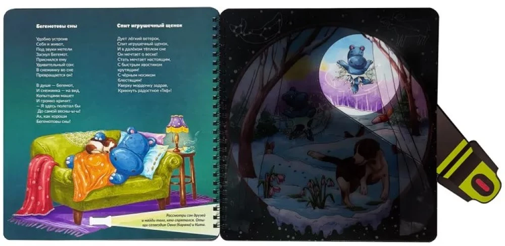 Book with a flashlight - Gnome Sleepyhead and the magic flashlight