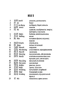 Chinese Language. Vocabulary Dictionary for HSK Levels 5-6