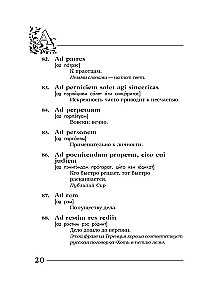 Eternal truths in eternal Latin. De verbo in verbum. Latin sayings