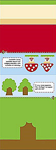 Cutouts with Stickers. In the Forest