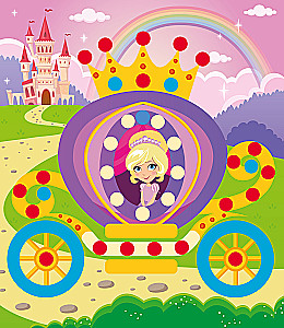 Bastelset. Dekoration aus Seidenpapier - Prinzessin