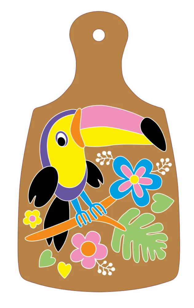 Wooden Painting - Toucan