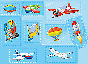 Applikation. Schiffe und Flugzeuge