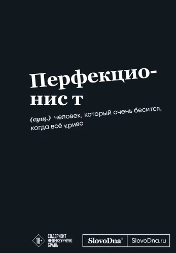 Motivational Notebook SlovoDna. Perfectionist