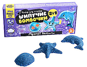 Experimentierset - Sprudelnde Bomben. Vanilleduft. 3 in 1