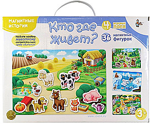 Gra magnetyczna - Kto gdzie mieszka?