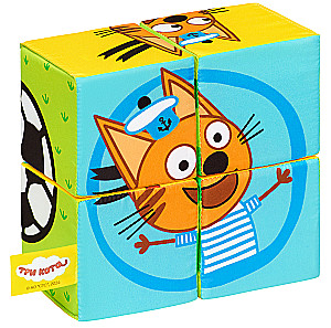 Soft Toy-Cubes - Three Cats. Collect Korzhik
