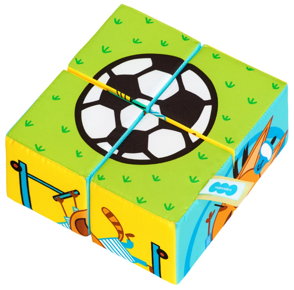 Soft Toy-Cubes - Three Cats. Collect Korzhik