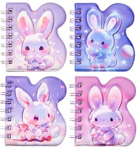 Notizbuch - Neo Hase (4 Designs zur Auswahl)