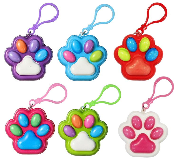 Soft Keychain - Paw (6 colors available)