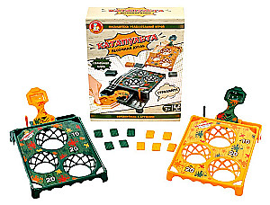 Brettspiel - Katapult. Sandduell