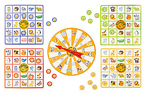 Brettspiel - Quiz. Bingo. Tiere
