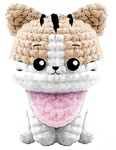 Zestaw do szydełkowania. Amigurumi: miękka zabawka własnoręcznie - Kot, 8 cm