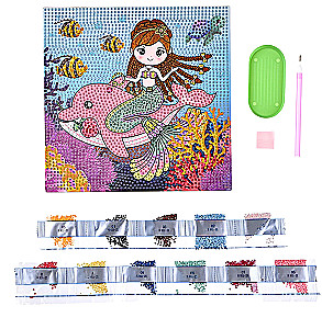 Diamond Mosaic Mermaid, 20x20 cm, full coverage