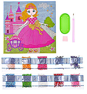 Diamond Mosaic Princess, 20x20 cm, full placement