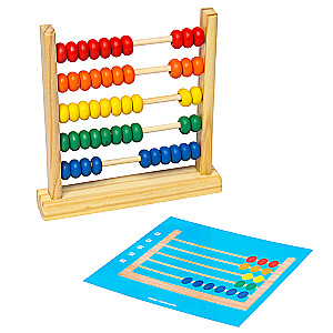 Wooden Abacus with Cards
