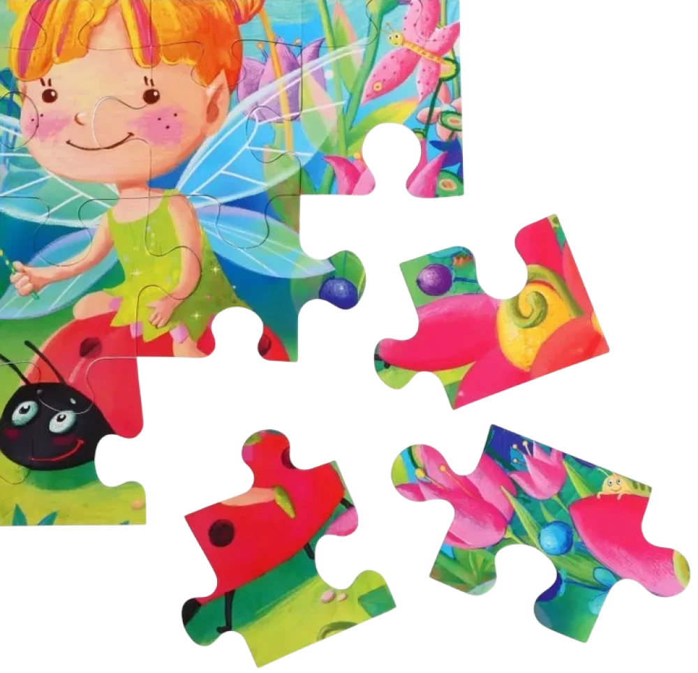 IQ Puzzl MAXI - Wróżka na łące (16 elementów)