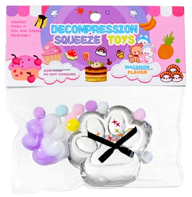 Antistresinė žaislas - Squish pėdos (2 vnt.)