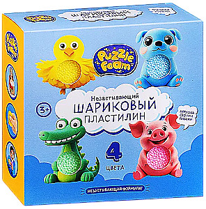 Ball Plasticine - Animals (4 colors)