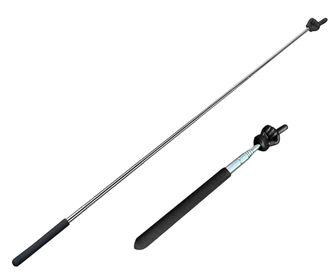 Telescopiska norādītāja ar pirkstu. Melna, 65 cm