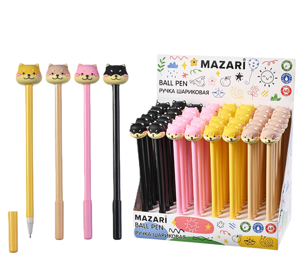 Ручка шариковая Dogs, синяя, в ассортименте