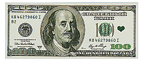 Pulmakaupa rahatäkk 100$, (komplekt 80 tk)