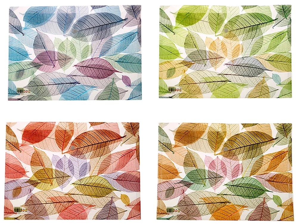 Stationery folder Leaves, assorted