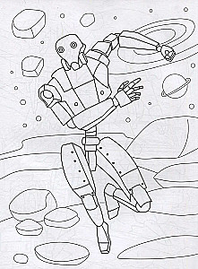 Super-duper Malbuch - Roboter und Maschinen