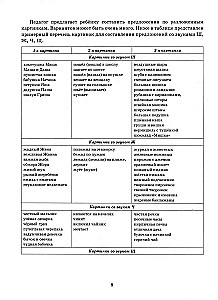 Zbieramy zdania. Dźwięki Sz, Ż, Cz, Ś. Obrazki do automatyzacji dźwięków
