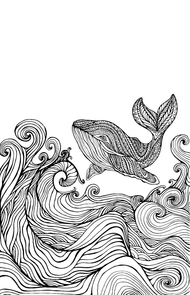 Endless Ocean. Anti-Stress Coloring
