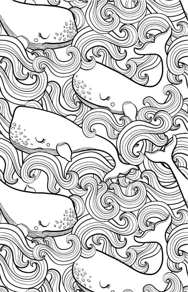 Endless Ocean. Anti-Stress Coloring