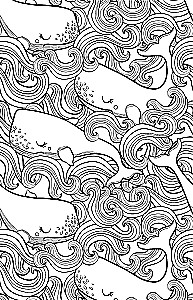 Endless Ocean. Anti-Stress Coloring