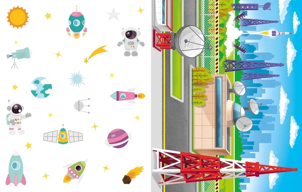 Volumetrische Papier-Spielzeuge. Weltraumraketen
