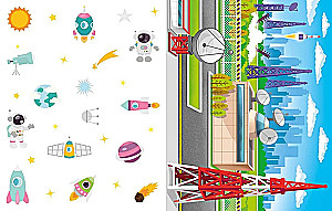 Volumetrische Papier-Spielzeuge. Weltraumraketen