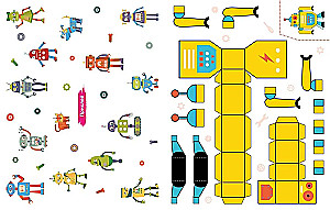Volumetrische Papier-Spielzeuge. Roboter