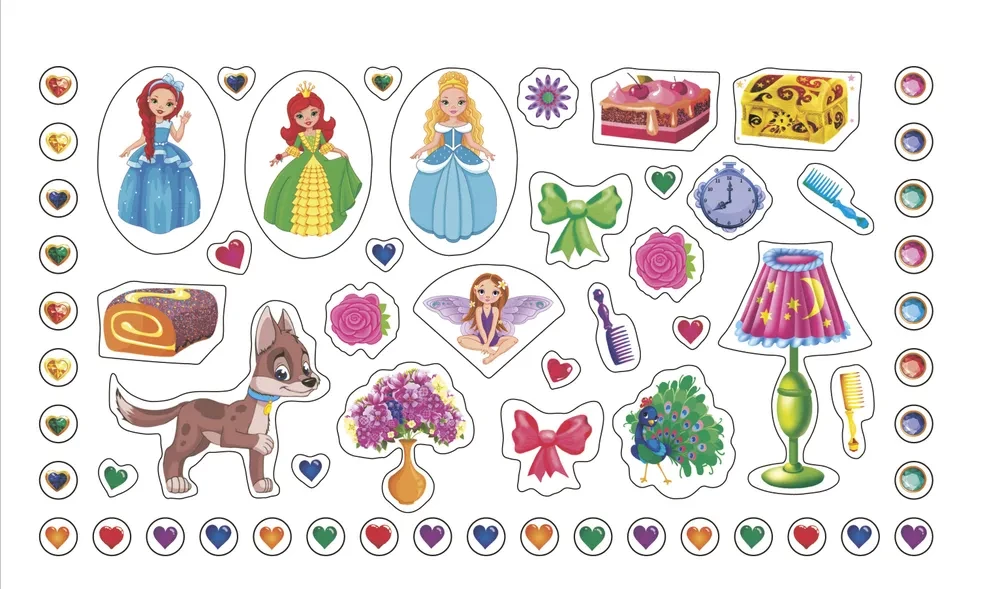 Großes Stickeralbum. Prinzessinnen