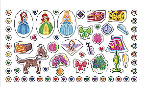 Großes Stickeralbum. Prinzessinnen