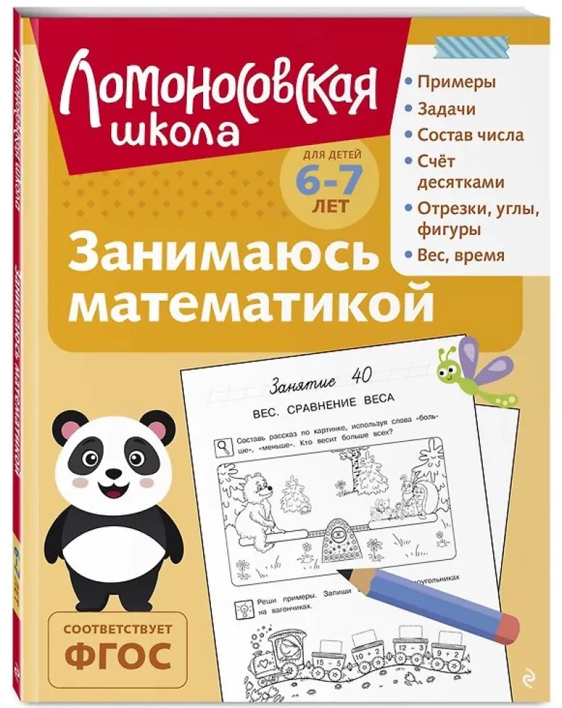 Занимаюсь математикой: для детей 6-7 лет