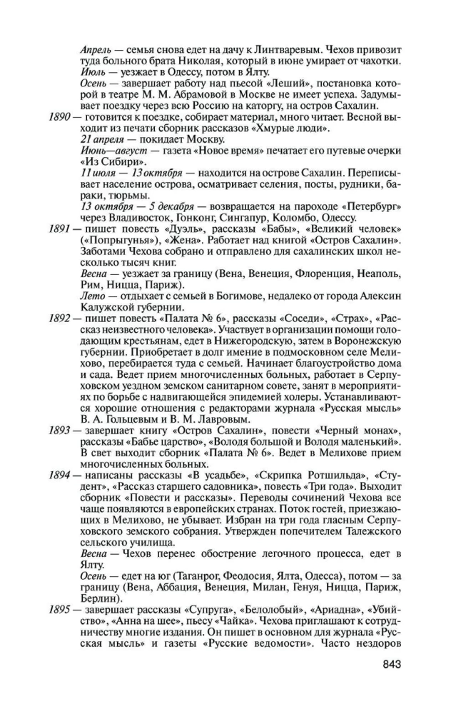 Chekhov. Life