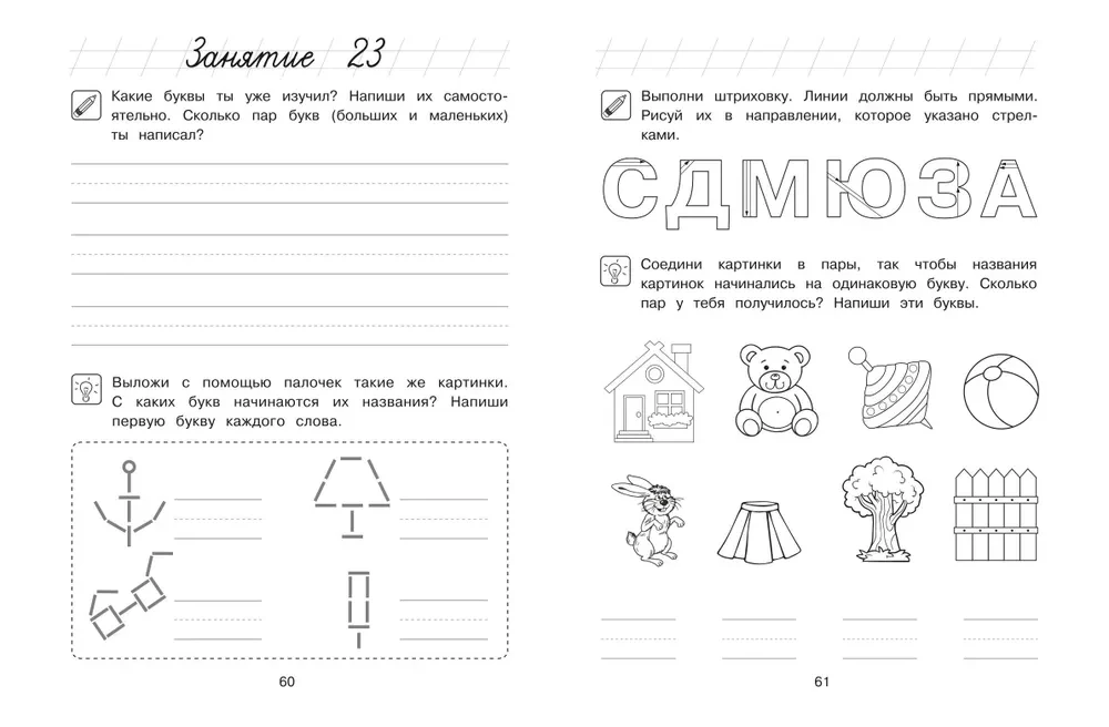Пишу буквы: для детей 5-6 лет