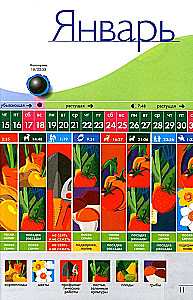 Der Mondpflanzenkalender für 2026 in den verständlichsten und vielfältigsten Farbtabellen