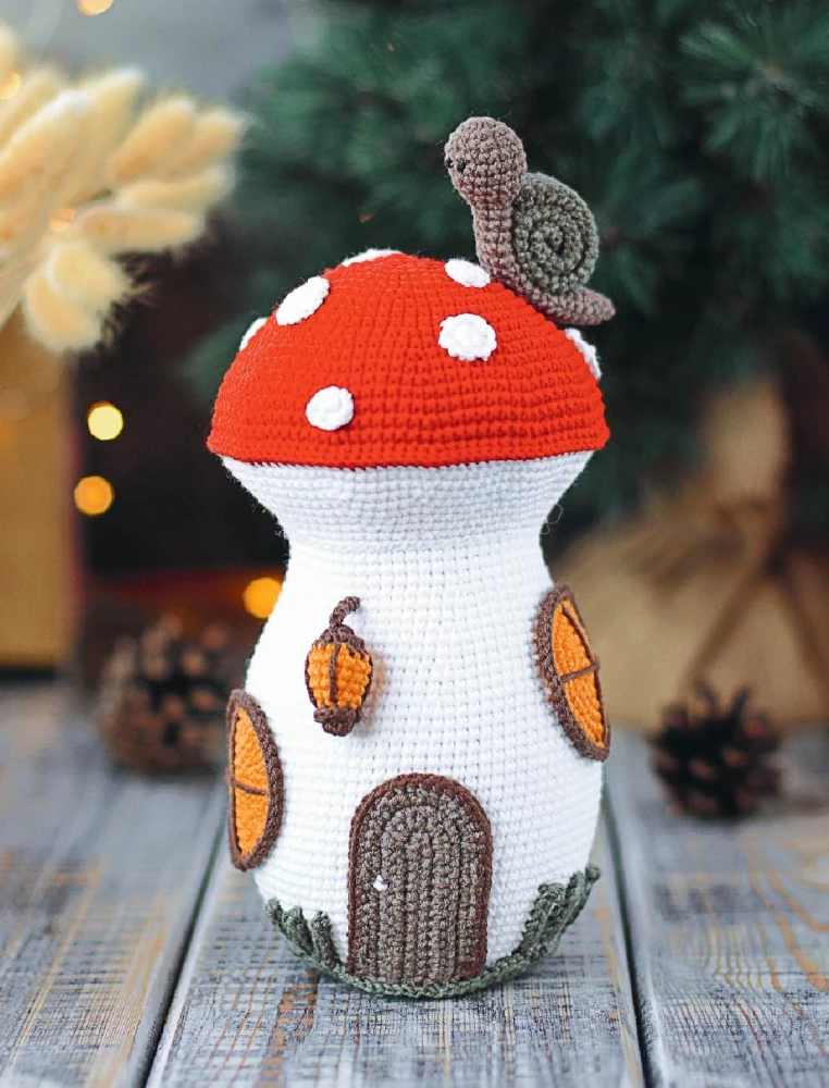 Magiczne domki na szydełku. Ekskluzywne zabawki dla dzieci i dorosłych. Projekt amigurumi