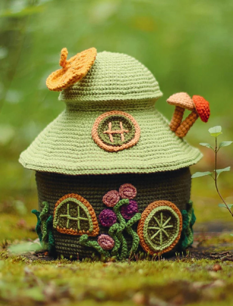 Magiczne domki na szydełku. Ekskluzywne zabawki dla dzieci i dorosłych. Projekt amigurumi