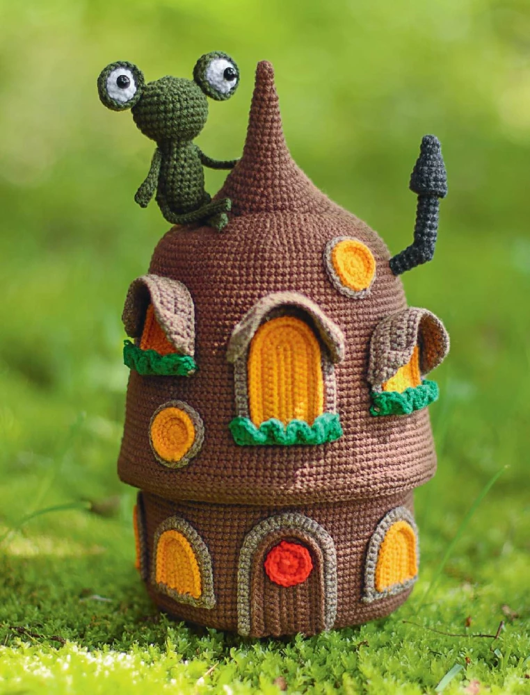 Magiczne domki na szydełku. Ekskluzywne zabawki dla dzieci i dorosłych. Projekt amigurumi