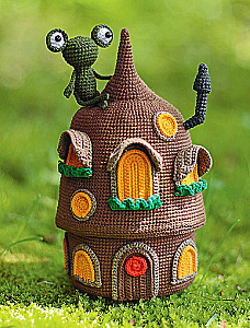 Magiczne domki na szydełku. Ekskluzywne zabawki dla dzieci i dorosłych. Projekt amigurumi