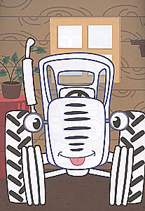 Blue Tractor. Useful Machines