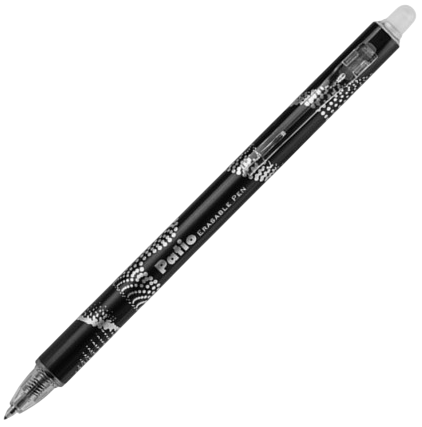 Ручка-ластик - Patio Click, 0.5мм (черная)