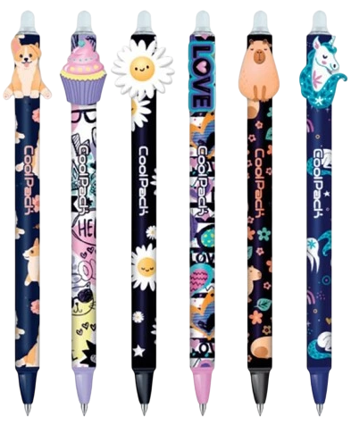 Ручка-ластик - GIRL Capibara Coolapck, 0.5мм (синяя)