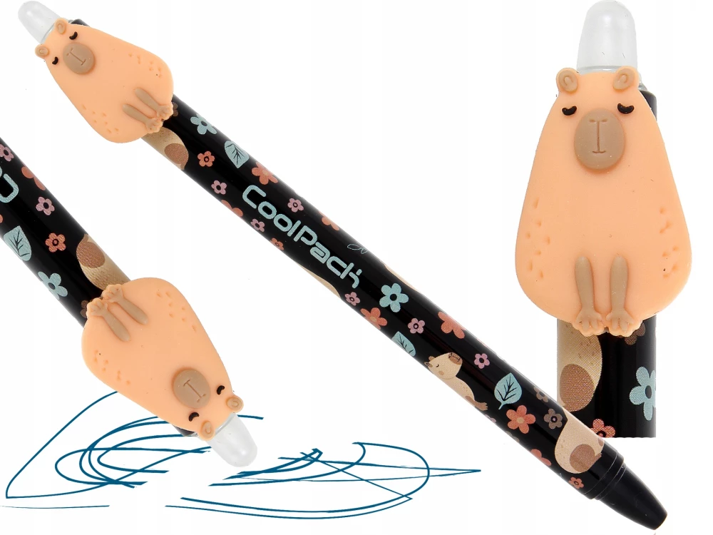 Ścieralny długopis - GIRL Capibara Coolapck, 0,5mm (niebieski)
